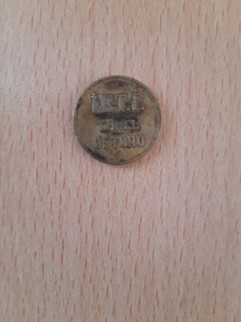 İstanbul Eski bir tünel jetonu. Koleksiyonluk veya nostaljik bir obje - 3