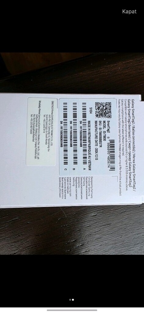 Samsung Galaxy Smart Tag2 sıfır kutulu ambalajlı - 2