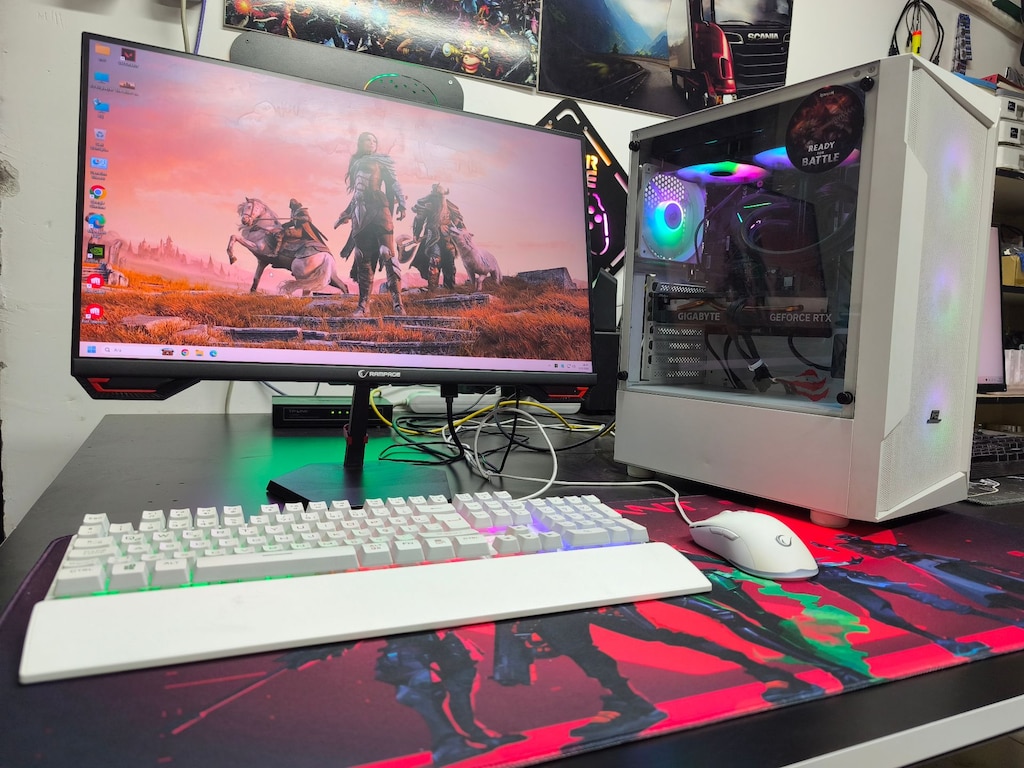 FULL TAKIM RYZEN 5 5600-16GB-1 TB M2-RTX 4060 8 GB-24 İnc 200Hz - 7