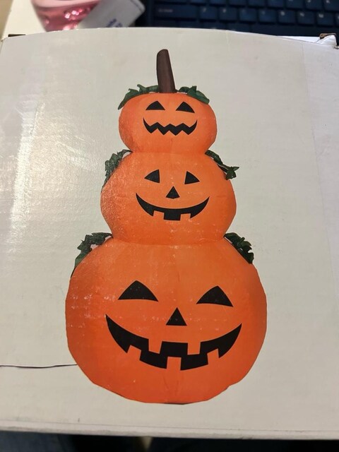 hallowen balkabağı 3 lü şişme dekor