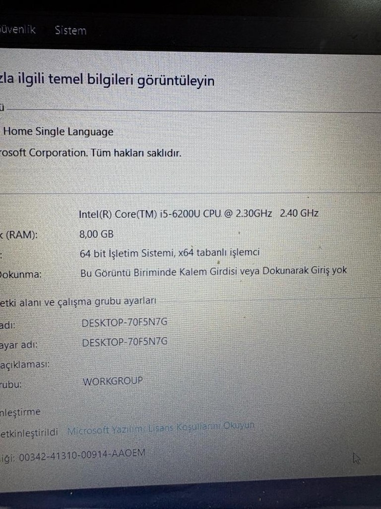 Lenovo IdeaPad 500-15ISK | i5-6200U | AMD R7 M360 | Tertemiz Kozmetik - 6