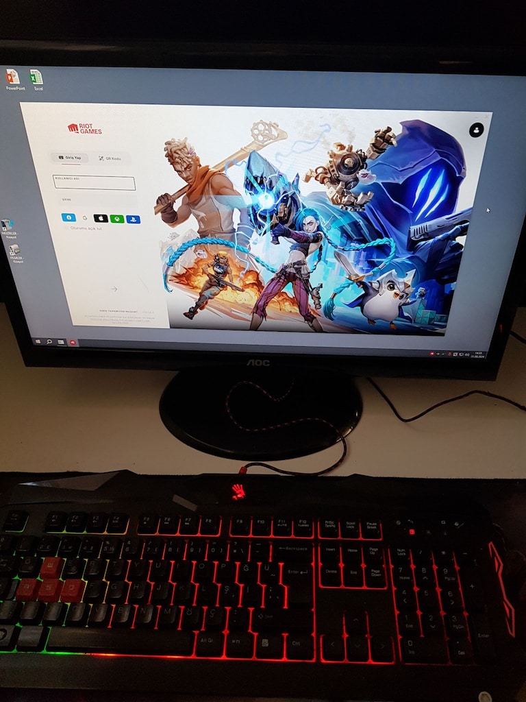 TEMİZ HAZIR SET GTX 1050 Ti 16 GB RAM / AOC Monitörlü Masaüstü - 11