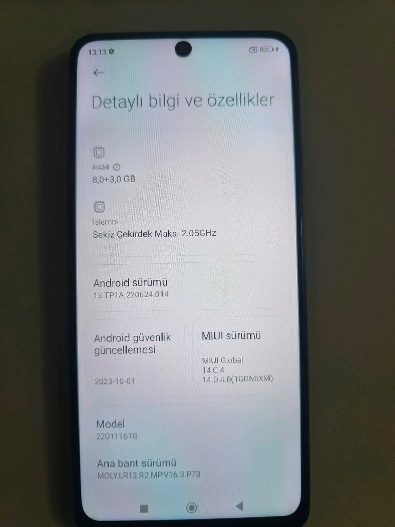 XİAOMİ REDMİ NOTE 11 PRO 128 GB HAFIZA 8+3 GB RAM - 5