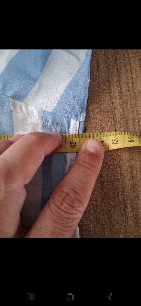 Mavi-Beyaz Çizgili Uzun kollu Gömlek - 4