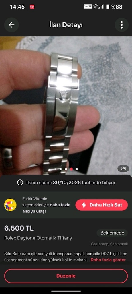 Rolex Daytone Otomatik - 6