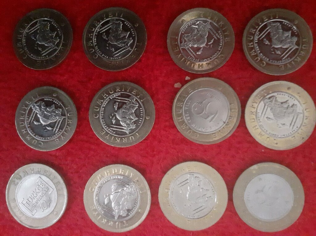 12 adet hatıra 1 lirasi - 3
