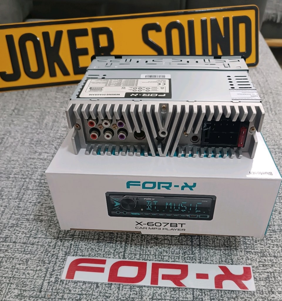 FOR-X X-607BT 3 ANFİ CİKİSİ RENKLİ EKRAN 2 USB AUX APP KONTROL - 2