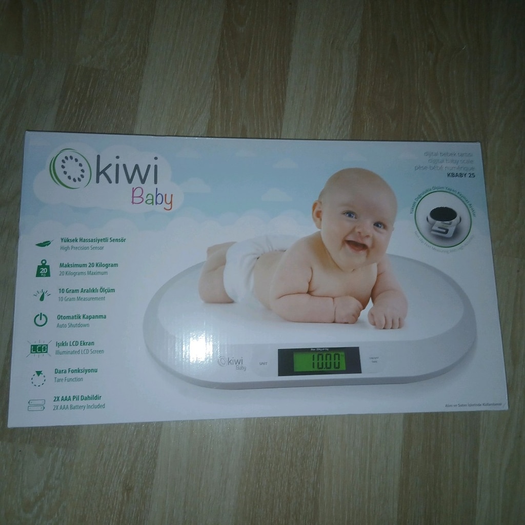 Kiwi Baby Dijital Bebek Tartısı - Temiz ve Sorunsuz