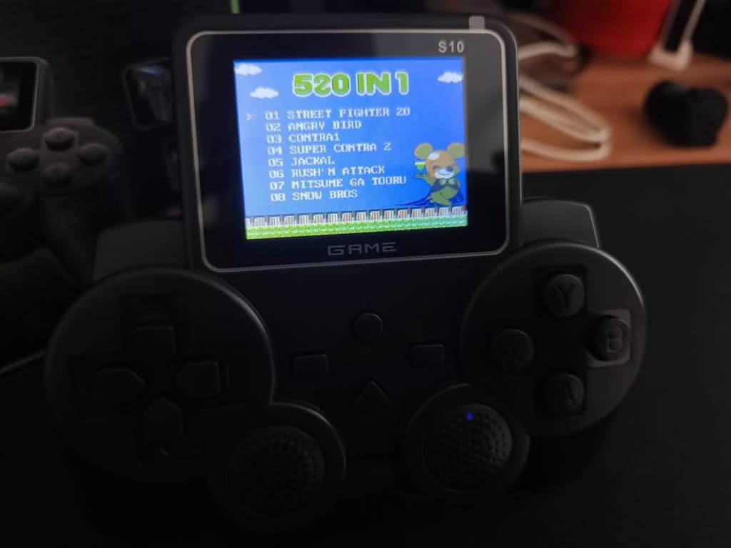 SIFIR Atari S10 Oyun Konsolu 500 Adet Nostalji Retro Oyun Taşınabilir - 3