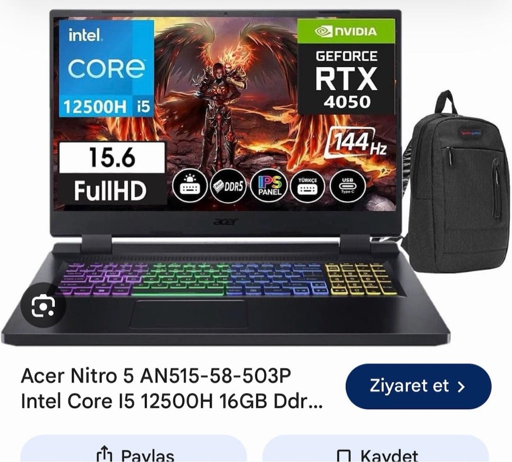 acer nitro 5 oyuncu laptop - 5