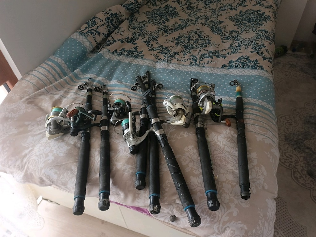 temiz7 adet takım olta sorunsuz az kulanıldı yemini al git balığa - 5