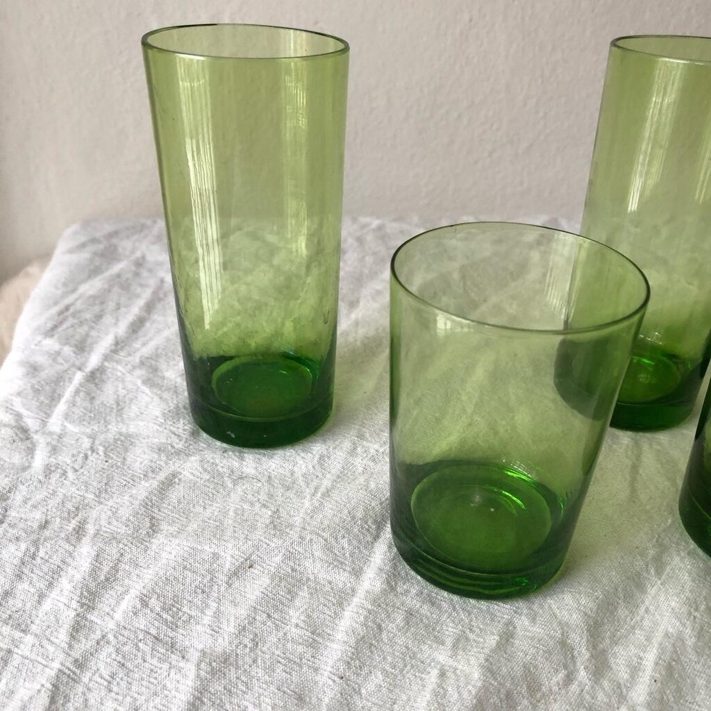 11 adet incecik vintage bardaklar ,adres ve detay açıklamada yazılı - 5