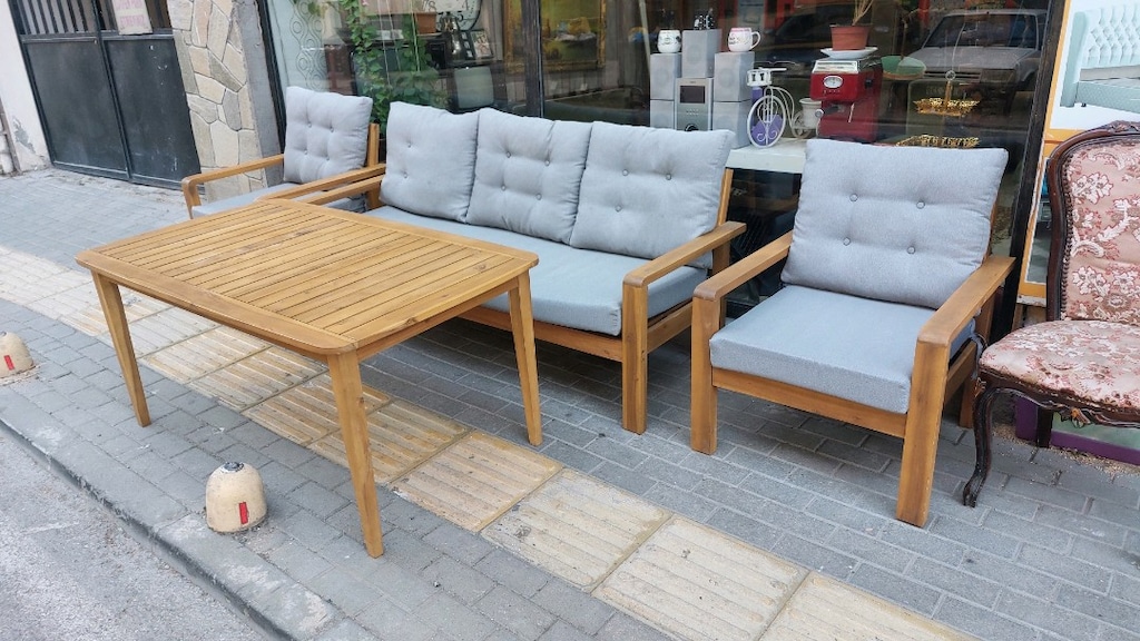 ratsahome LANİ 3'LÜ OTURMA GRUBU (AHŞAP) - 5