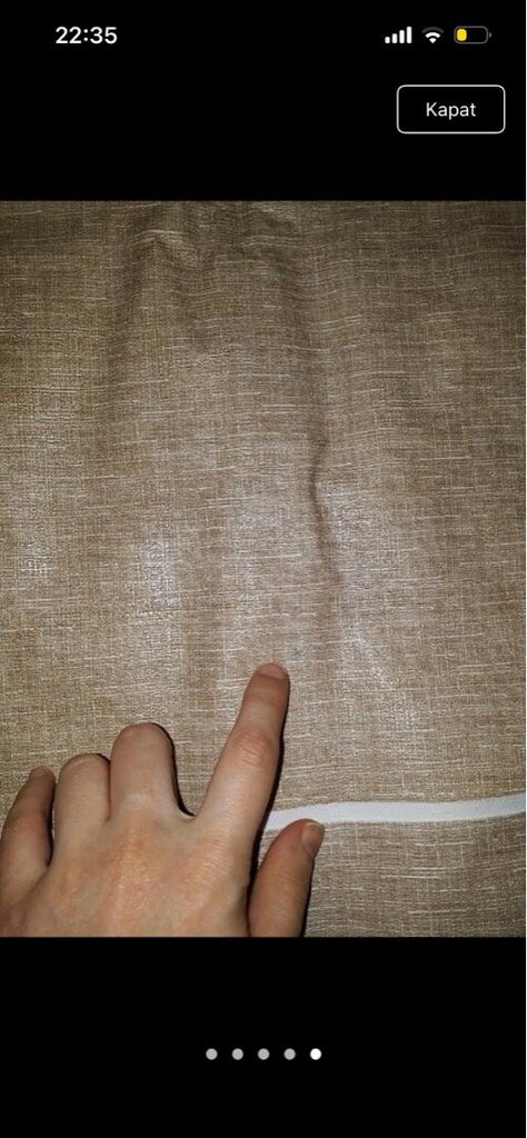 Elyaf Astarlı Silinebilir Muşamba Masa Örtüsü 140x220 bej renk - 5