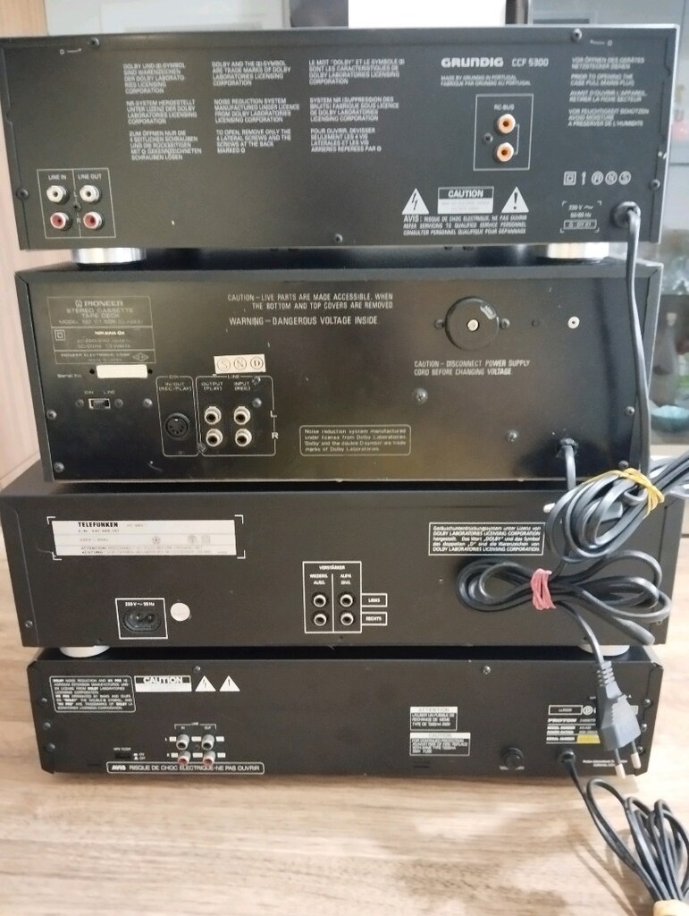 Çeşitli marka kaset dekler Proton/Telefunken/Pionner/Grundig - 5
