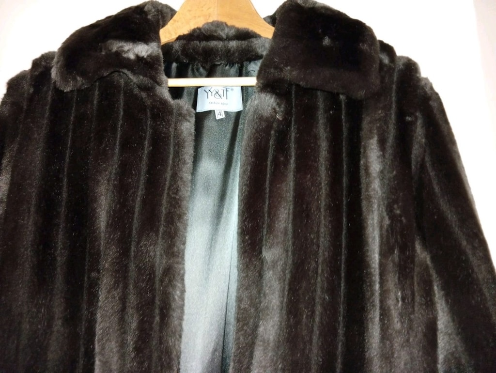 Peluş Kürk Koyu kahverengi - 5
