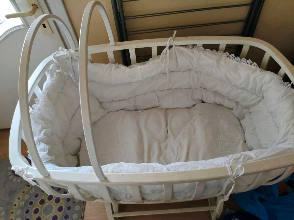 bebek yatak sallanır sineklik fileli - 4