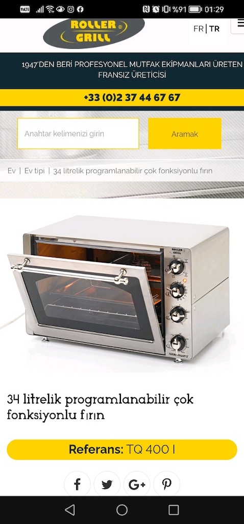 Elektrikli, turbo, quartz grill, fırın, - 6
