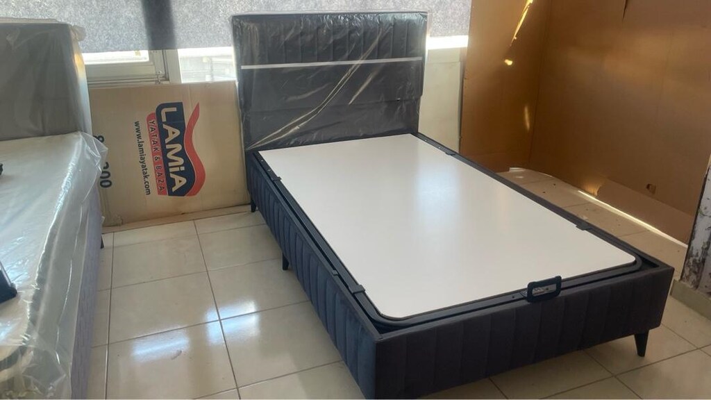 Tek kişilik baza başlık pedli ortopedik yatak - 6