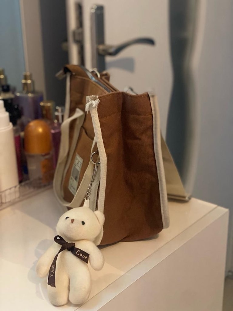 peluş ayıcıklı kol çantsı - 2