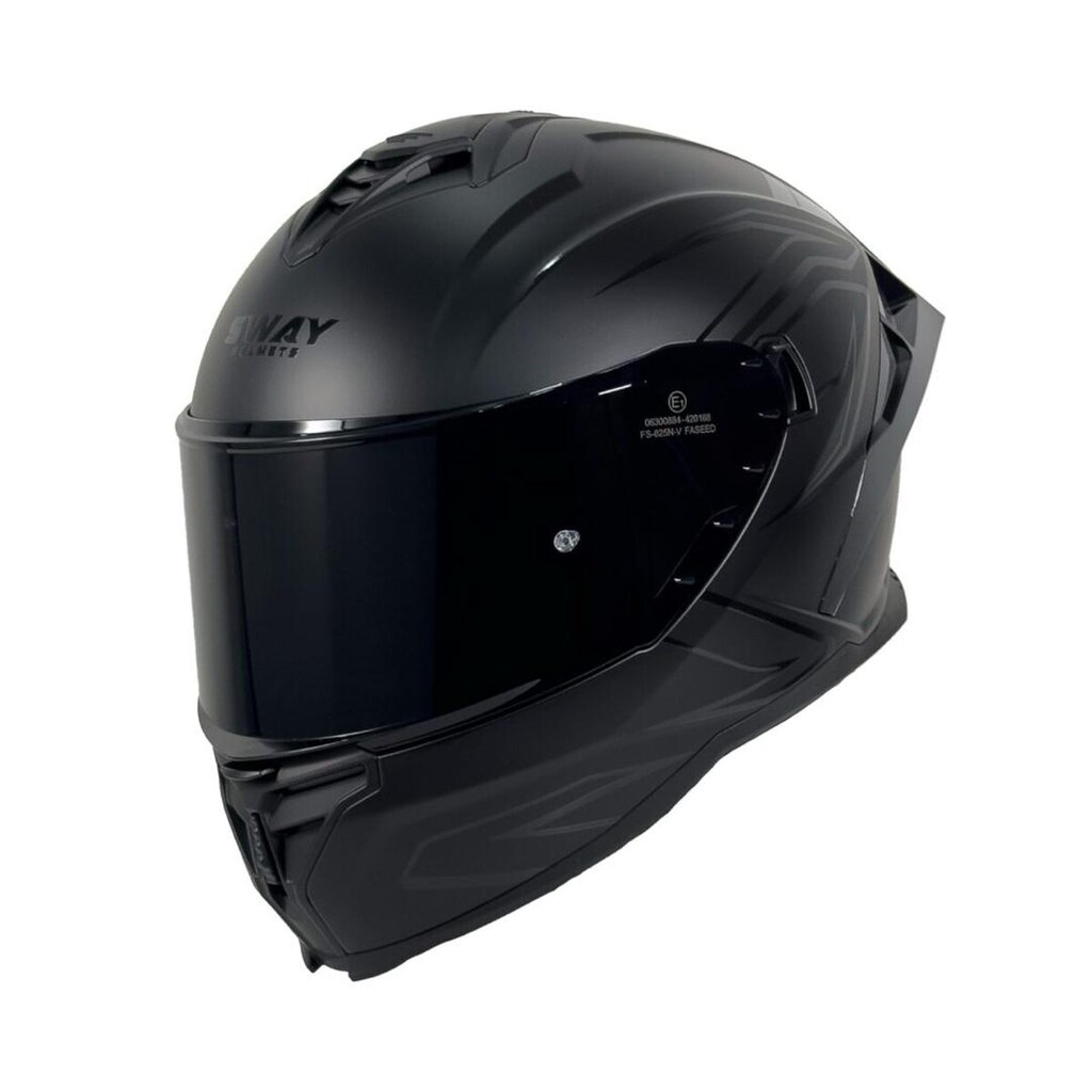 SWAY SW-867 KAPALI KASK - Black Line - 4