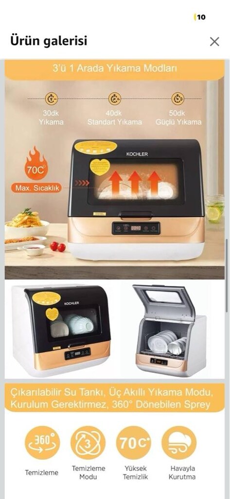 Kochler Karavan Tipi Bulaşık Makinesi - 4