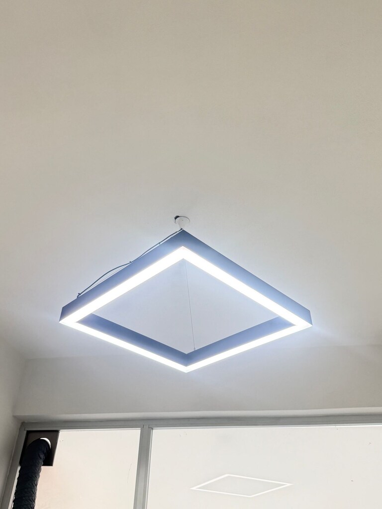 4 Aylık Sarkıt Lineer LED Armatür – 3 Kare + 2 Uzun – 5 Adet - 4