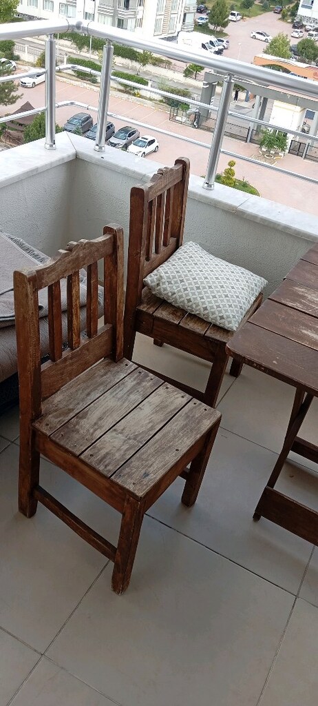 Balkon takımı Ahşap - 3
