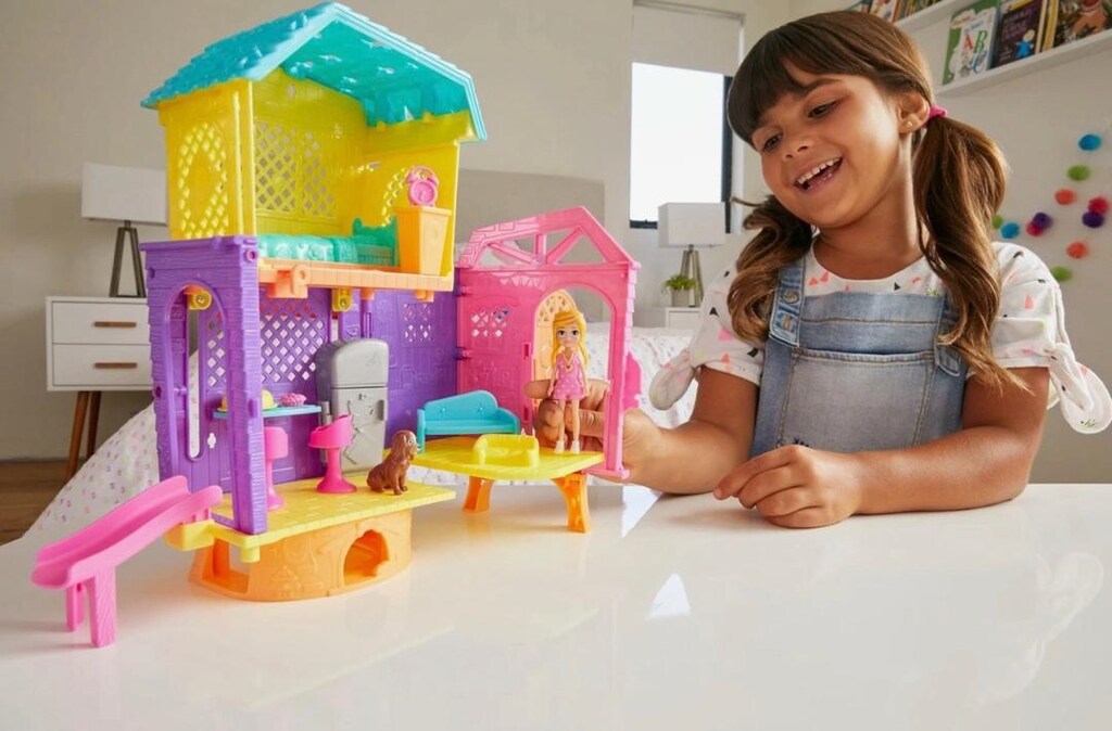 Polly Pocket ve Eğlence Dolu 2 Katlı Evi Mutfak Kaydırak 75 cm - 7