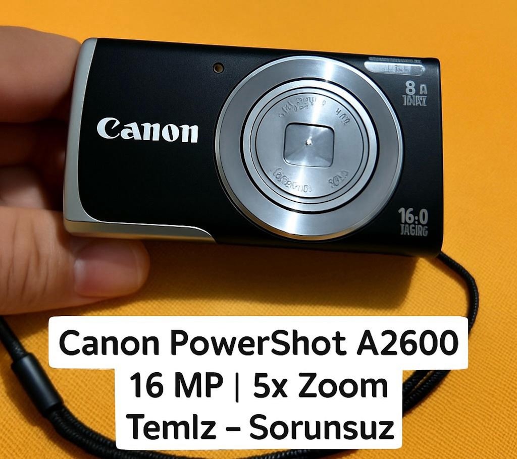 Canon PowerShot A2600 | 16 MP | 5x Zoom | Temiz – Sorunsuz