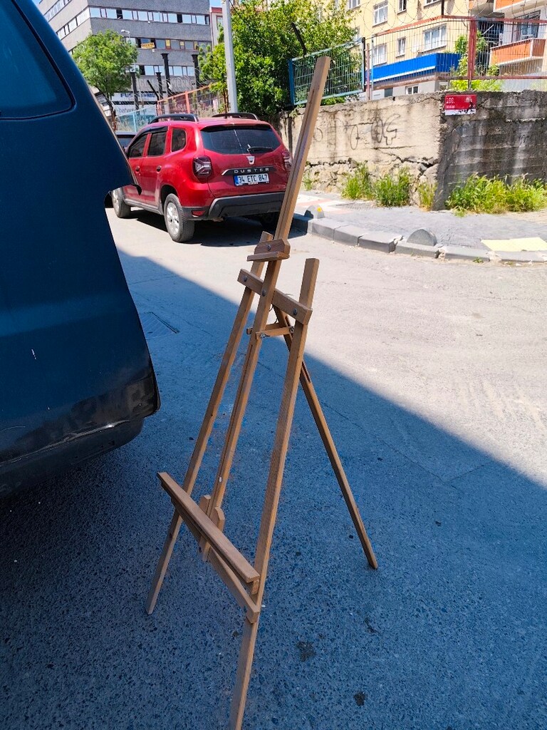 ahşap resim şövalesi - 2