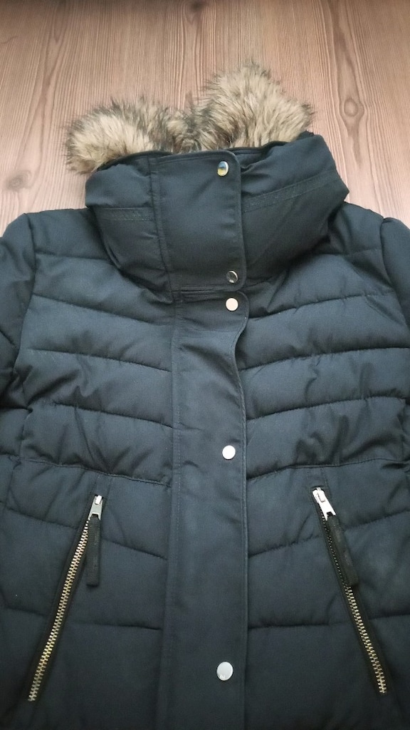 Bershka Kürk yakalı Mont - 3