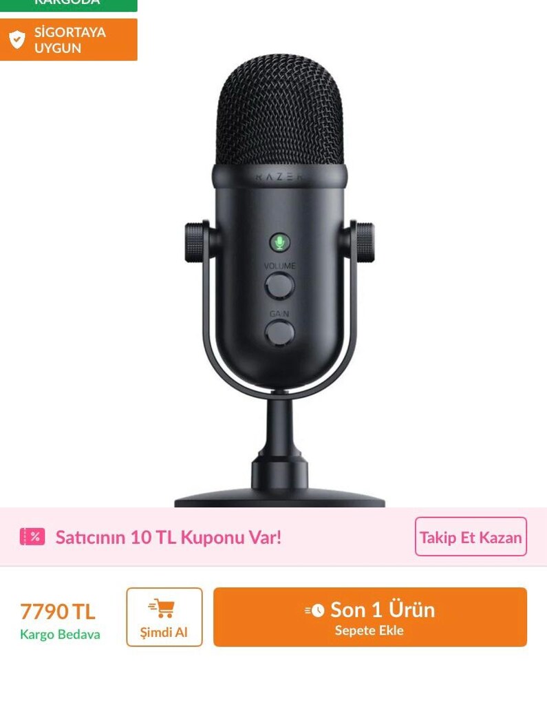 Razer Seiren V2 Pro USB mikrofon - 2