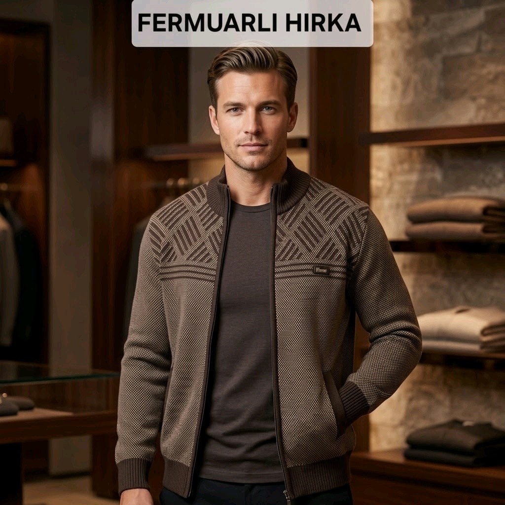 Toptan Fermuarlı Hırka Normal ve Battal - 3