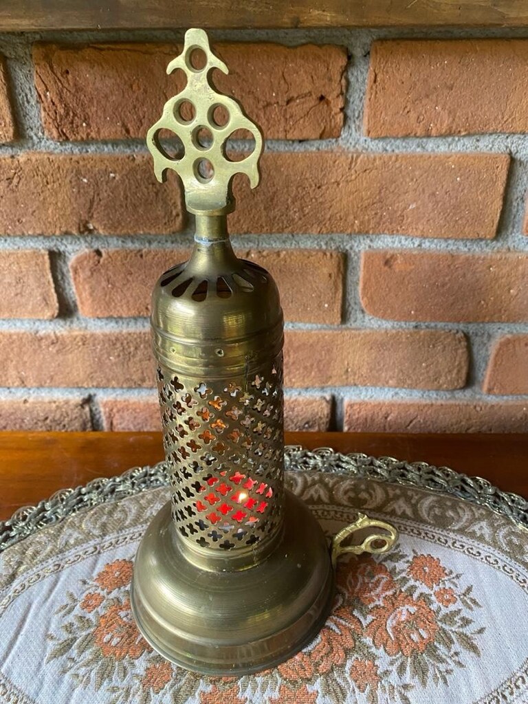 Antika pirinç mumluklar - 2