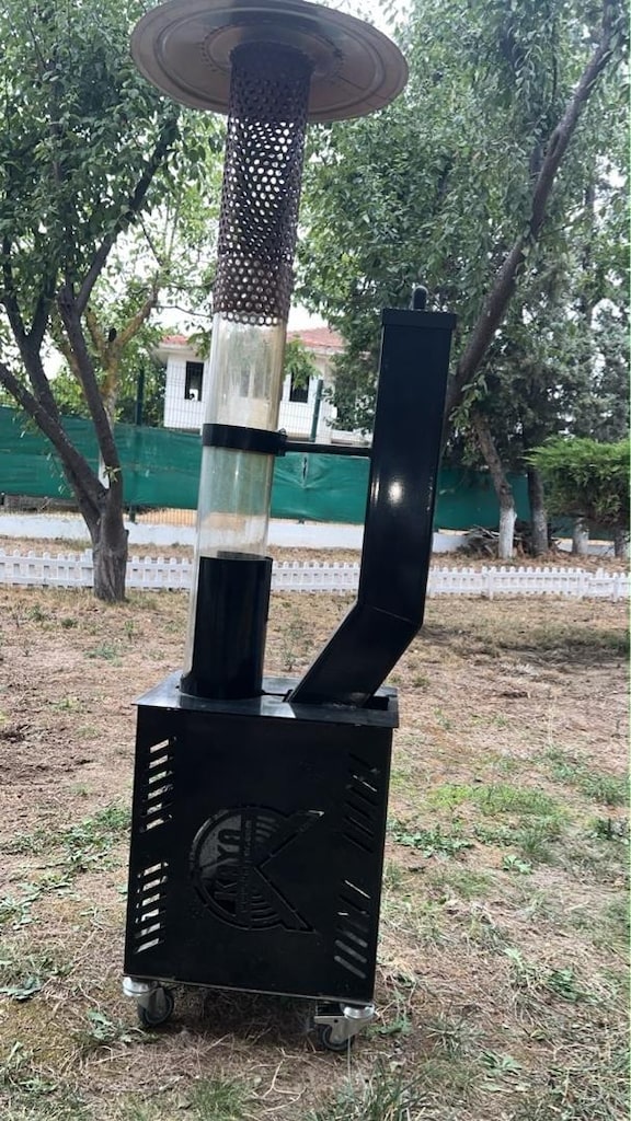 pelet soba tekerlekli kamp sobası balkon sobası - 2