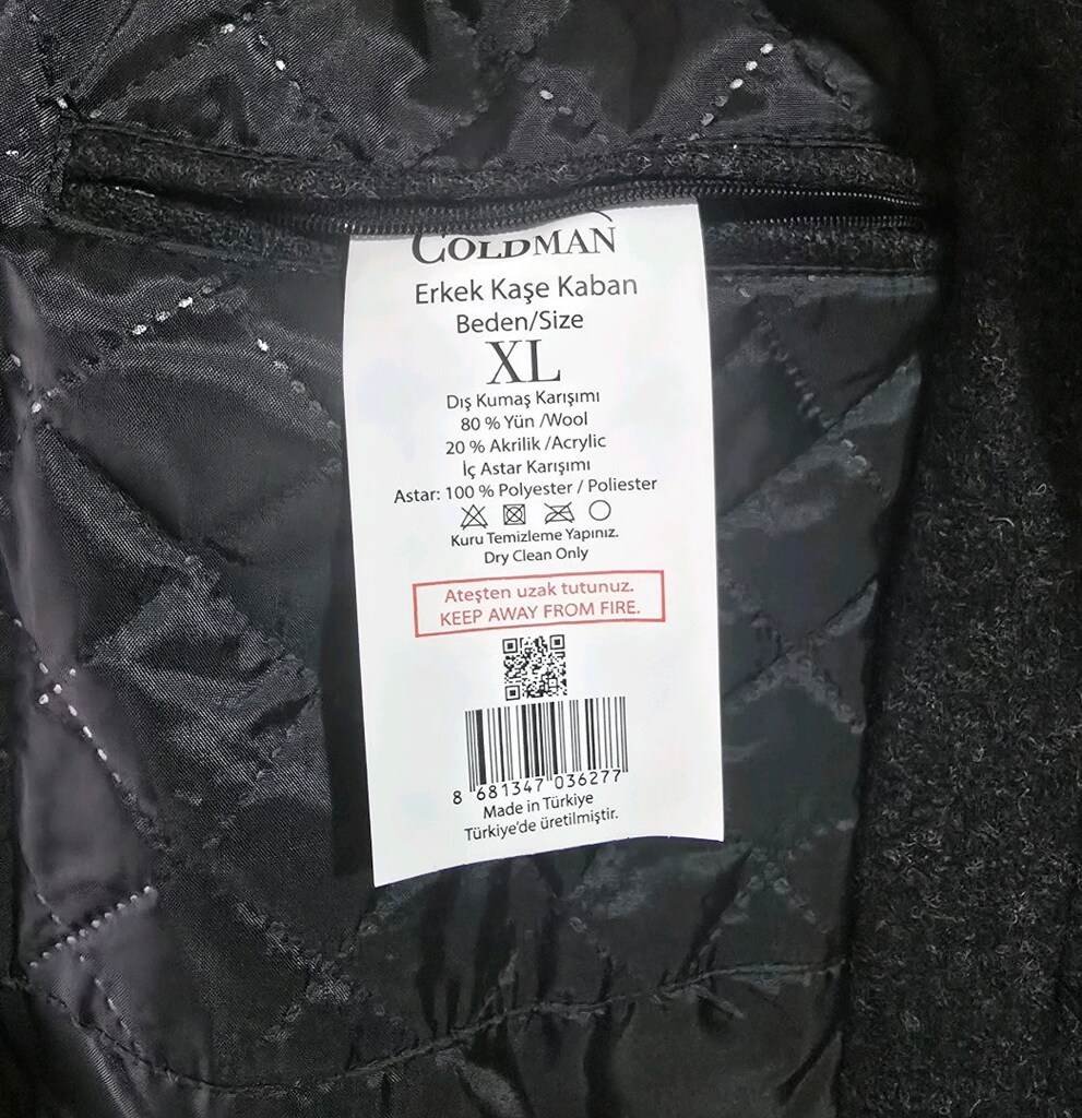 GOLDMAN Erkek Kaşe Kaban (XL- XXL) sıfır - 3