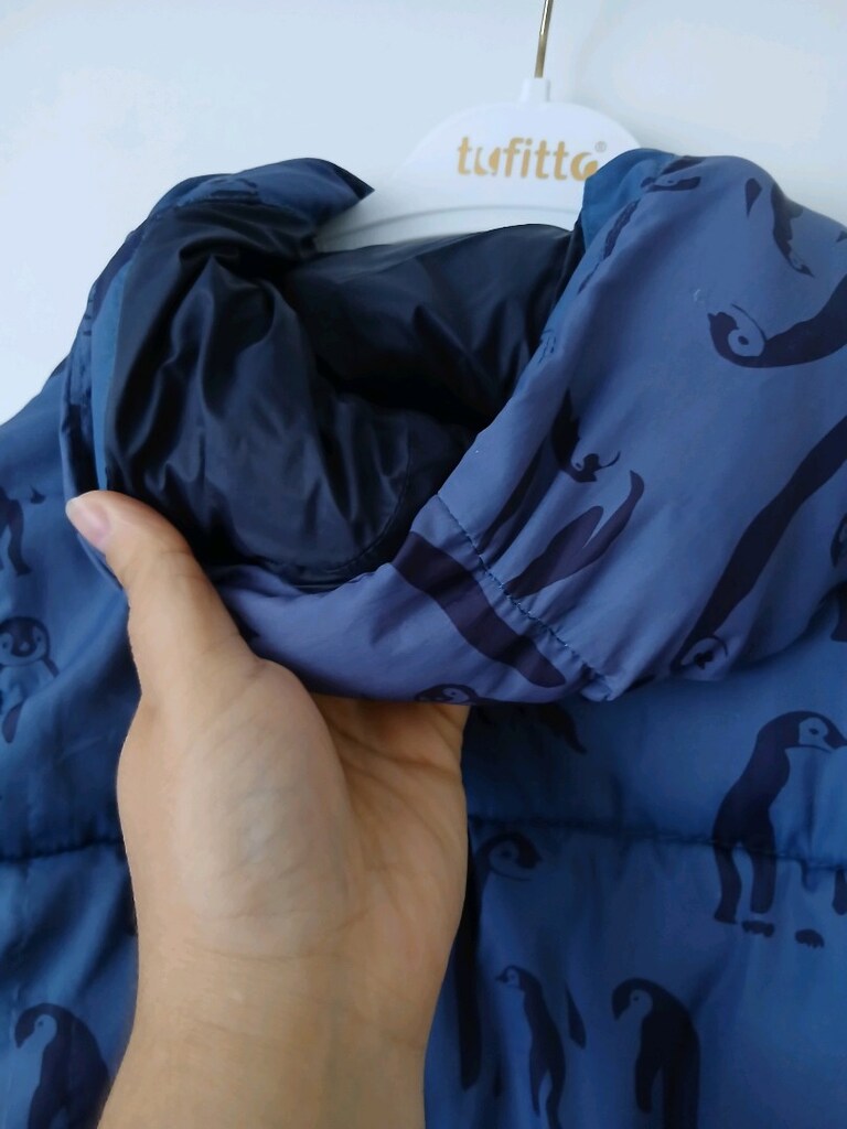 Zara BabyBoy Erkek Su İtici Penguen Desenli Şişme Mont(12-18 Aylık) - 8