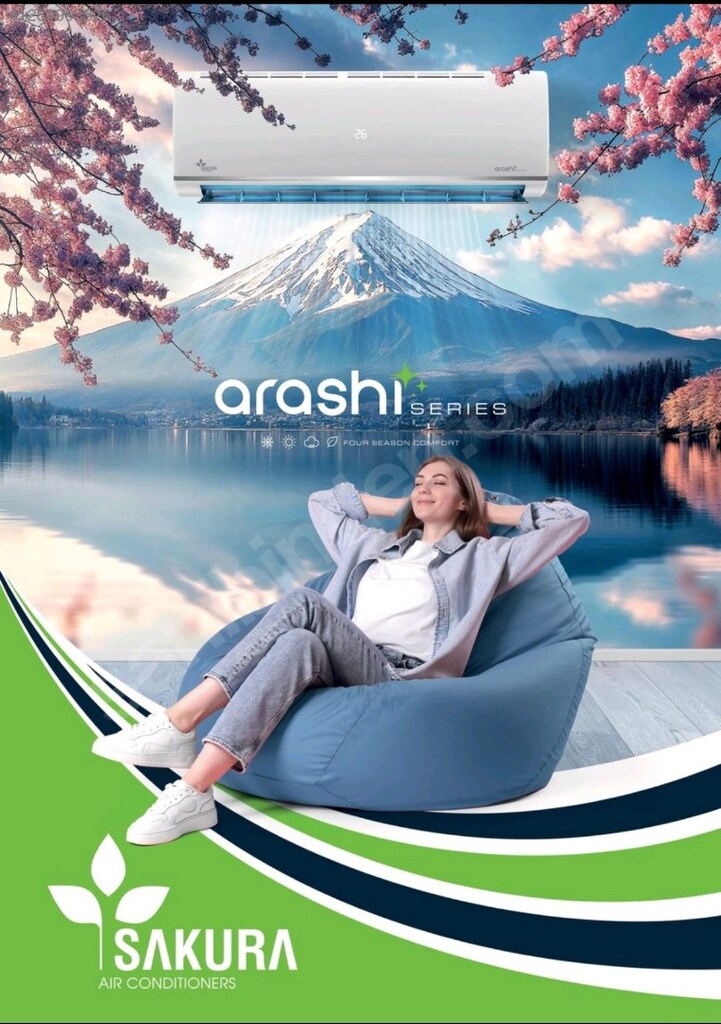 JAPON SAKURA ARASHİ 18.000 BTU İNVERTER A+++ R32 GAZLI SON TEKNOLOJİ - 2