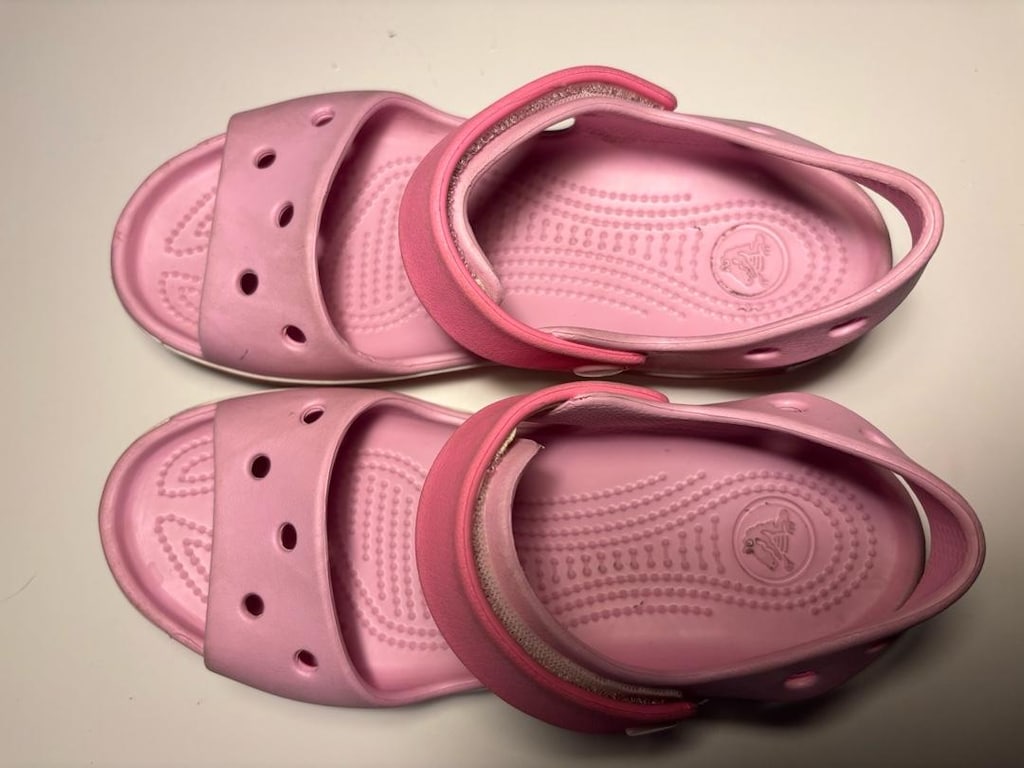 Orijinal Pembe Crocs Çocuk Sandaleti - 33-34 Numara (J2) - 6