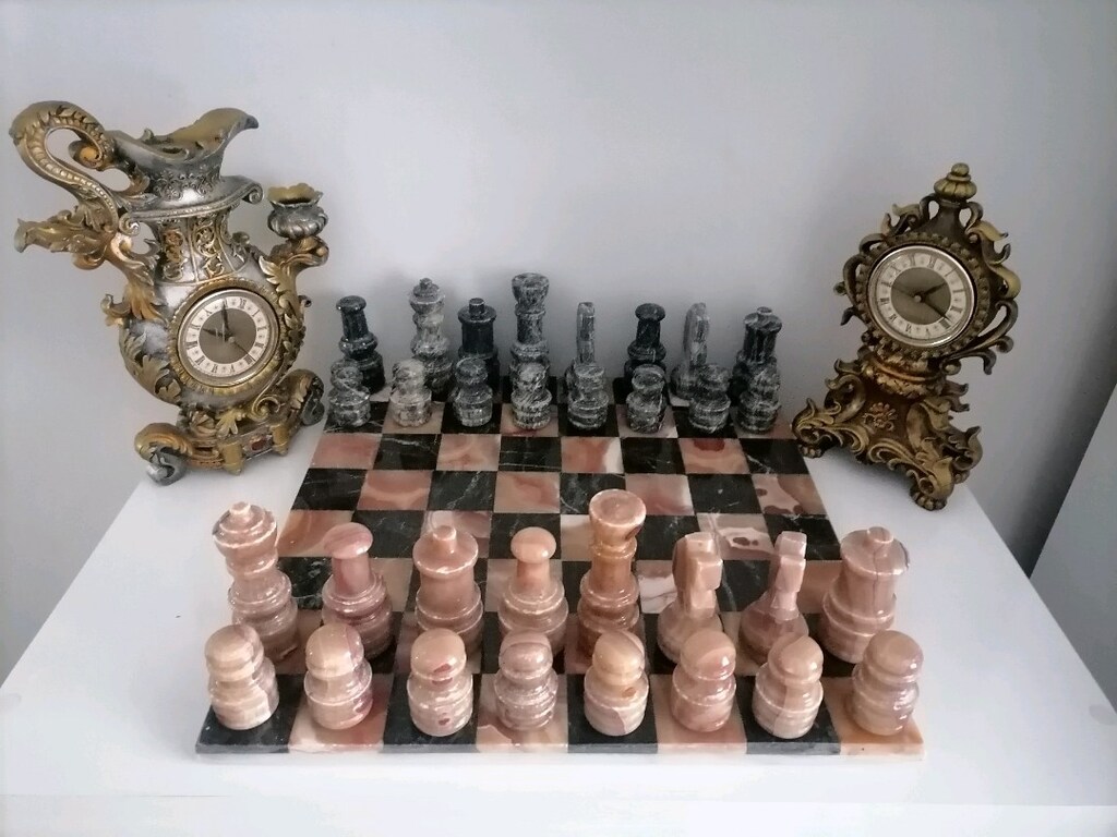 mermer santranç takimi - 2