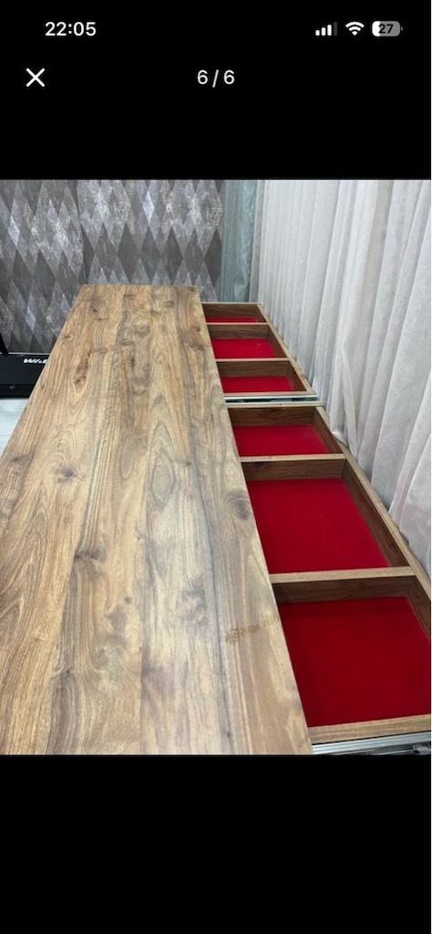 kilim mobilya oymalı ceviz konsol - 5