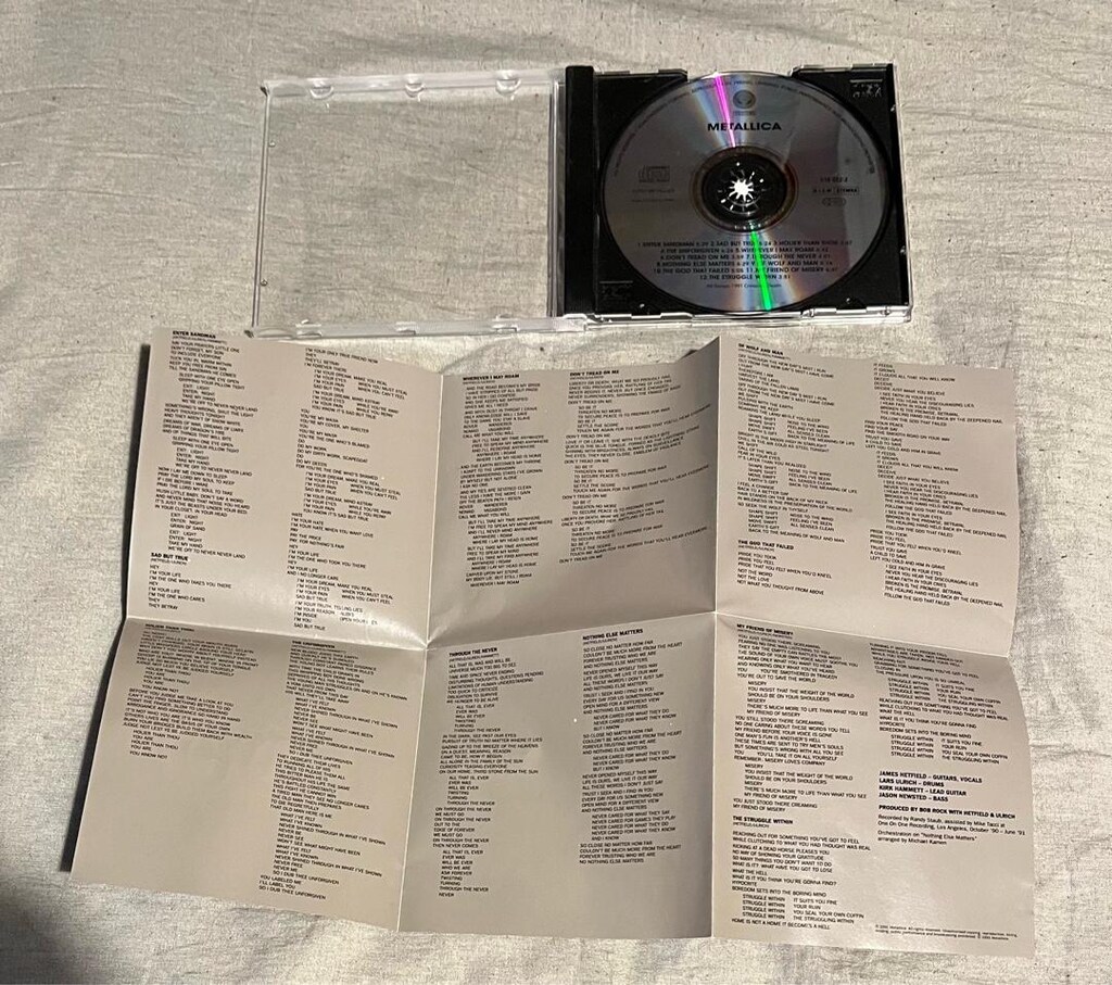 Metallica - Black Album Cd - 5