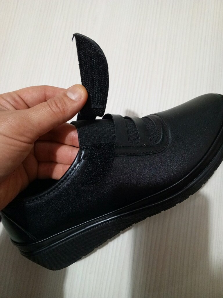 SIFIR KUTULU SİYAH ORTAPEDİK TABANLI AYAKKABI RAHAT TOPUK 38 MUMARA - 4