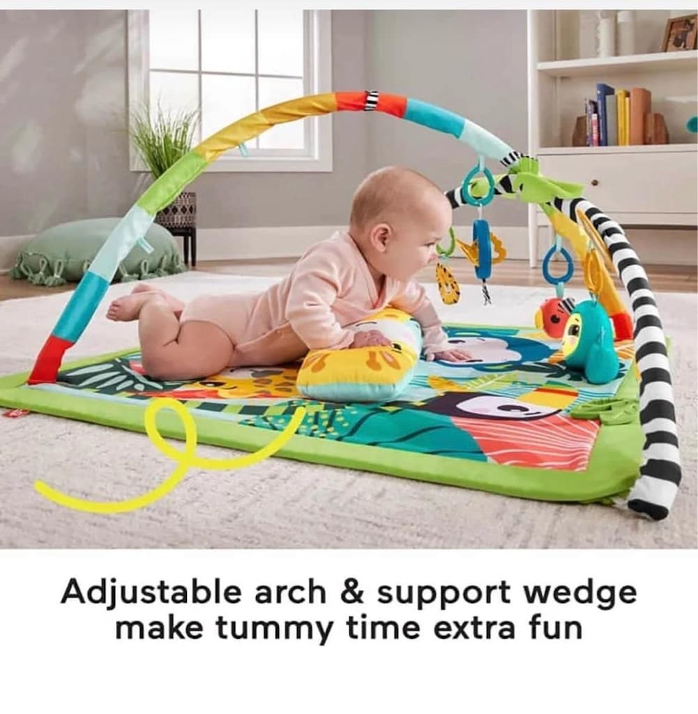Fisher-Price 3'ü 1 Arada Yağmur Ormanı Müzikli Oyun Halısı (Tertemiz) - 5