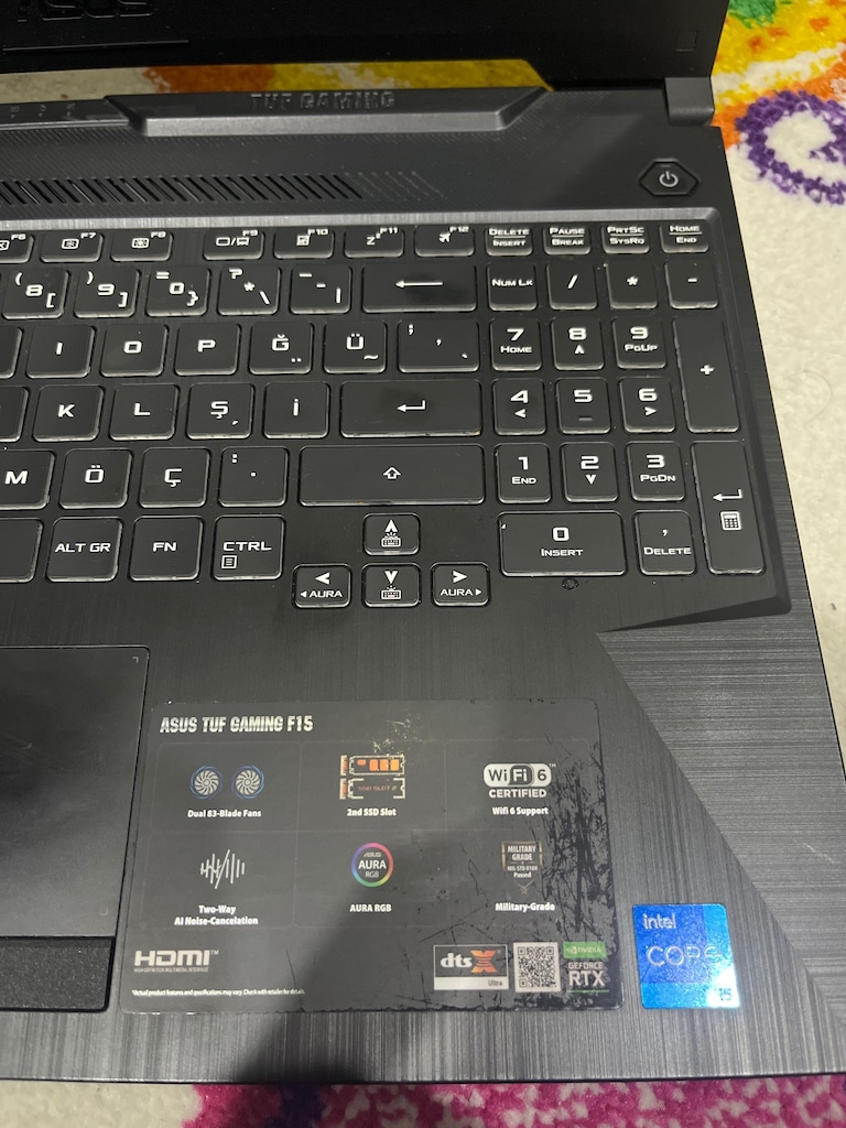 ASUS TUF GAMING F15 FX506H | RTX 3050 | 8 GB RAM | SORUNSUZ - 3