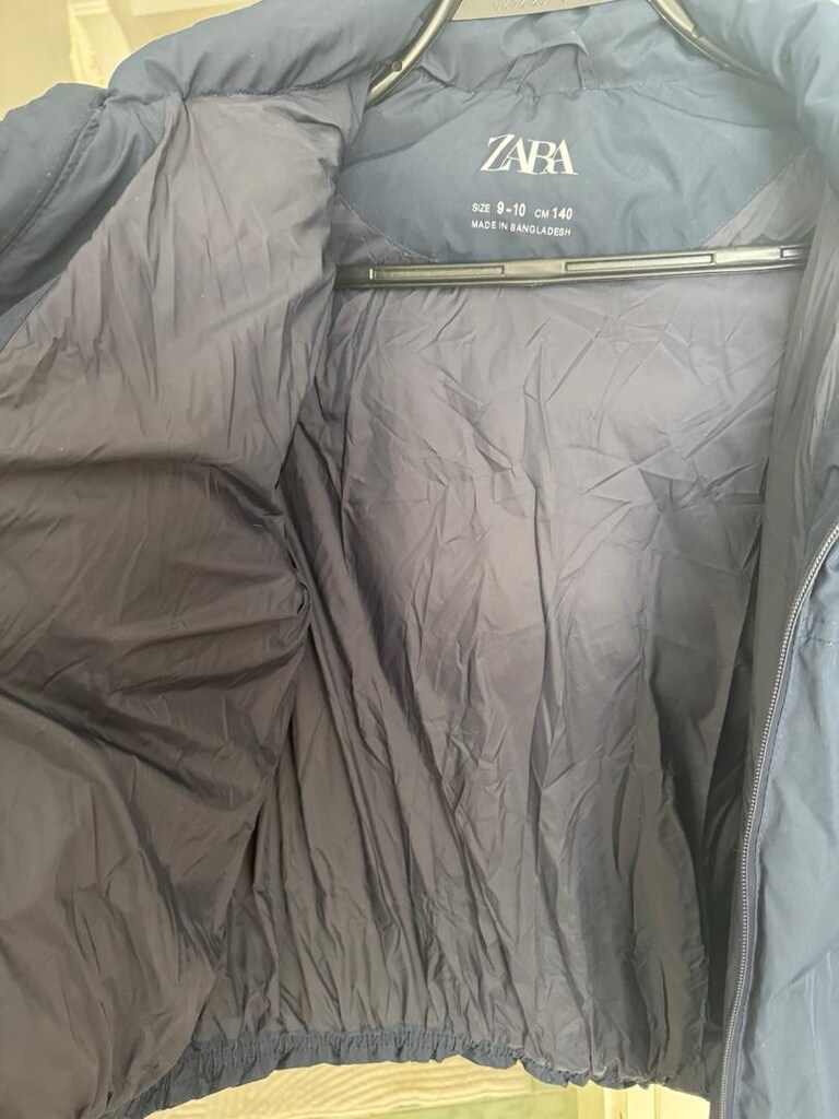 Zara Lacivert Çocuk Şişme Mont - 6
