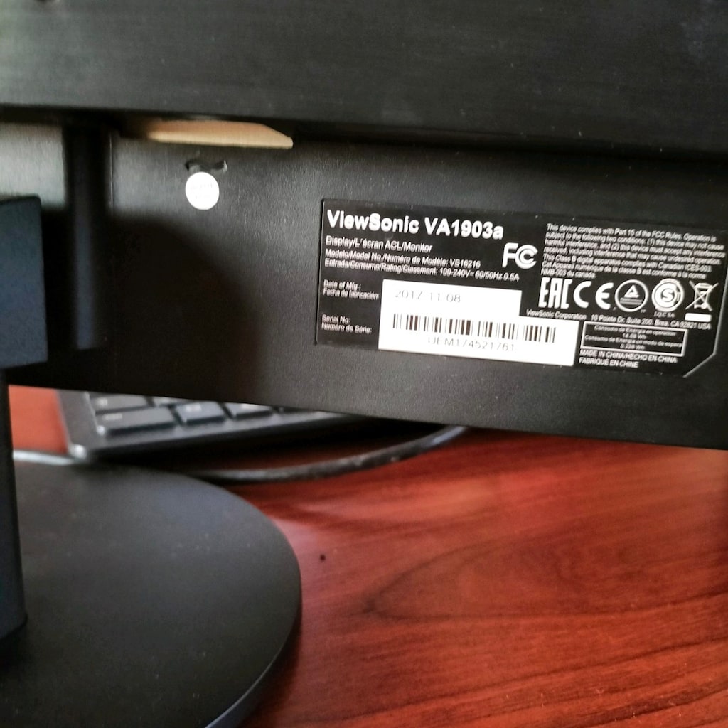 Viewsonic 19 inch VGA girişli LED monitör.12 volt adaptöre çevrilmiş. - 4
