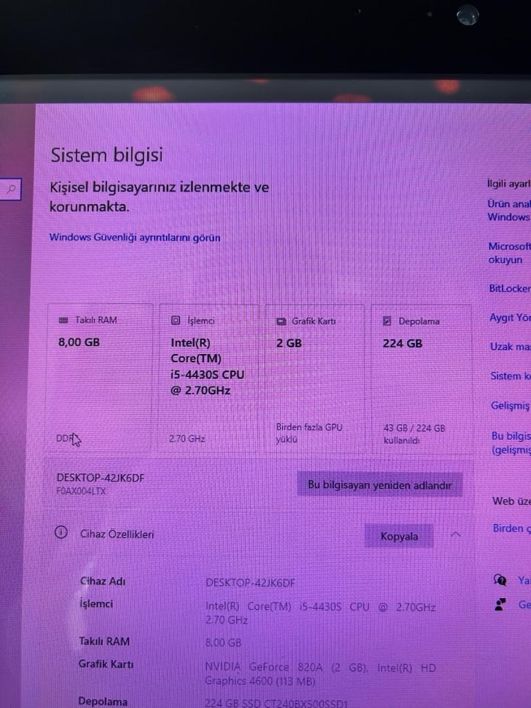 Alinone pc ekran ve kasa tek parça temiz sorunsuz TUNÇ TECHNO’dan - 4