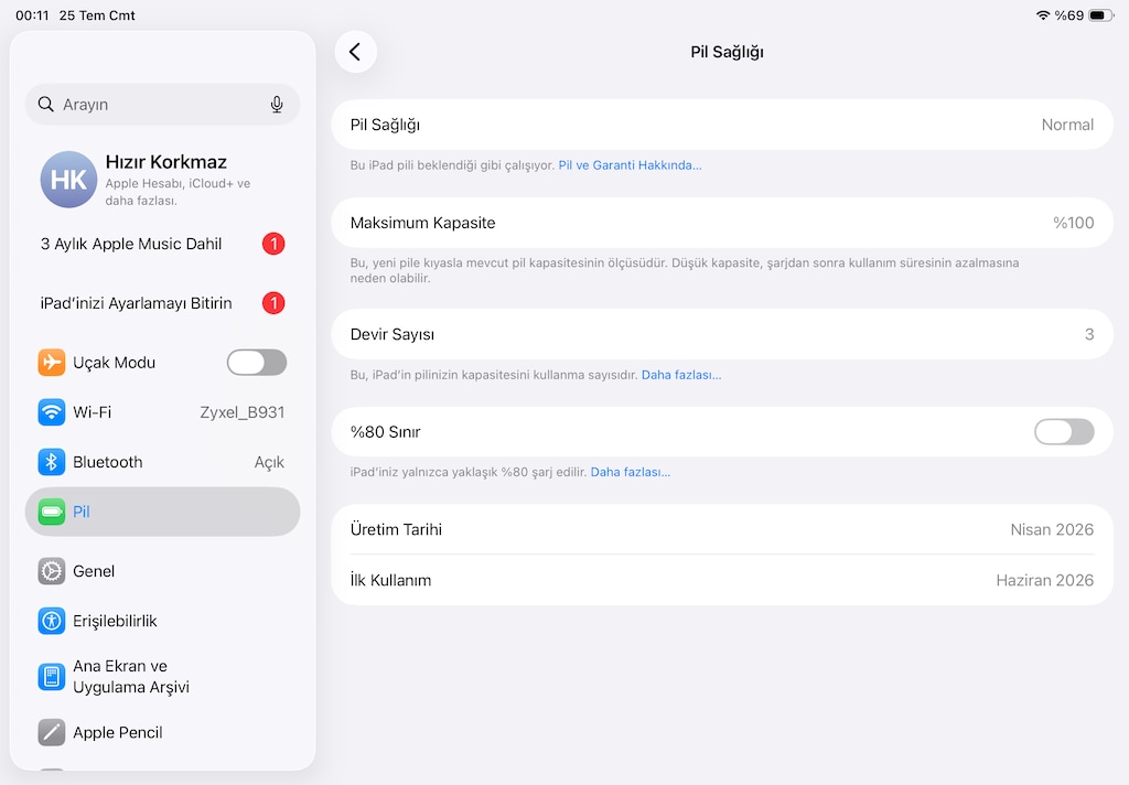 İPad 11 (A16) 128GB - SIFIRA YAKIN - 7